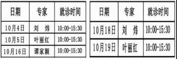 徐州市三院名醫(yī)館 省級(jí)專家10月份來徐日程安排